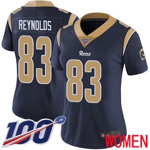 Los Angeles Rams Limited Navy Blue Women Josh Reynolds Home Jersey NFL Football #83 100th Season Vapor Untouchable